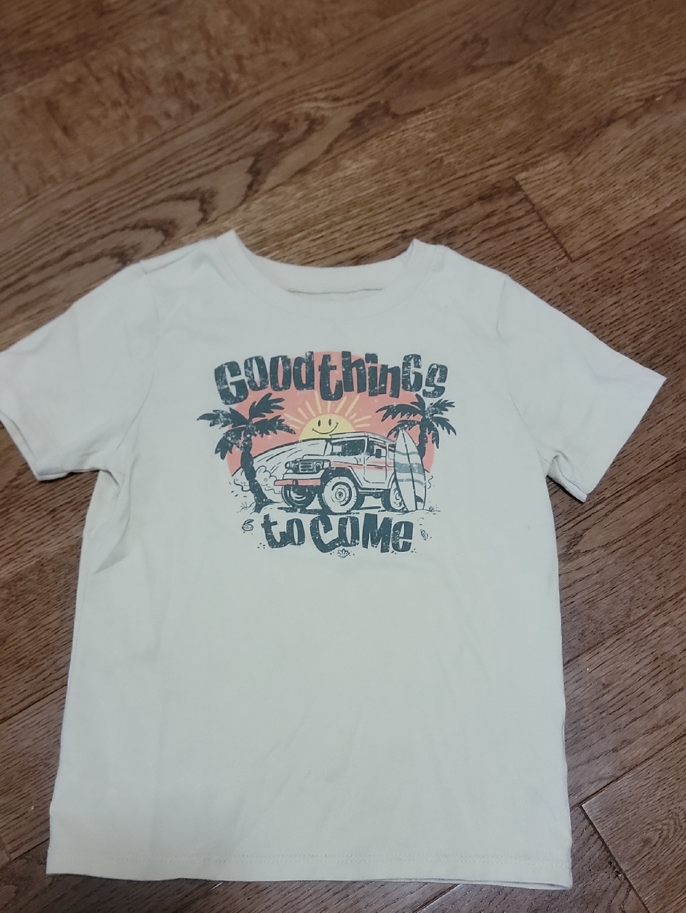 Kids Tan Graphic Tee - "Good Things to Come"